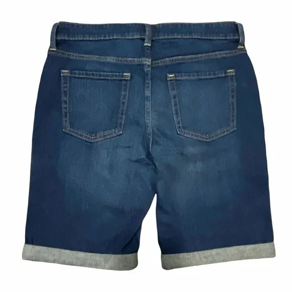 NWT GAP Women's Denim Bermuda Shorts 4/27 Medium Wash #679887 - Picture 2 of 4